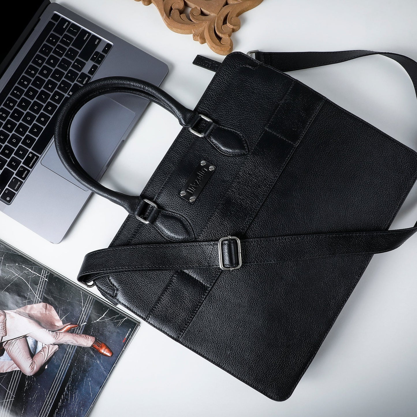 Premium Black Laptop Bag