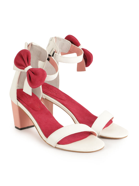 Red 'n' White 3-inches Heels