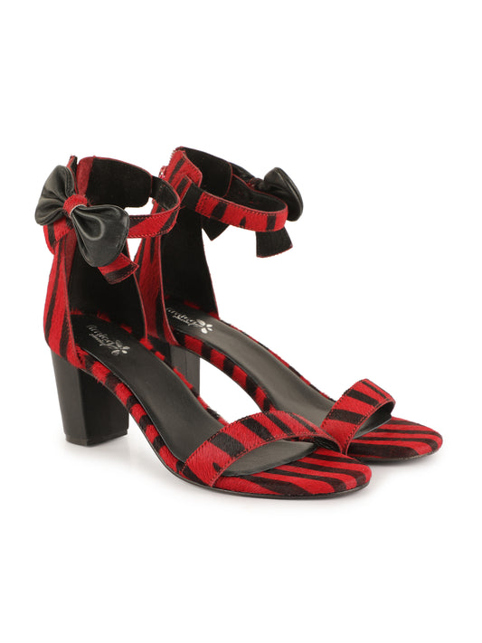 Red Tiger design 3-inches Heels