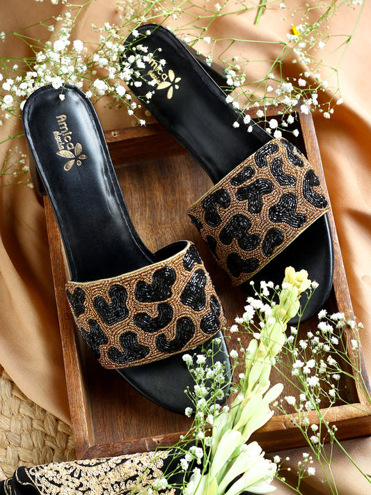 Black 'n' Brown Designer Heels