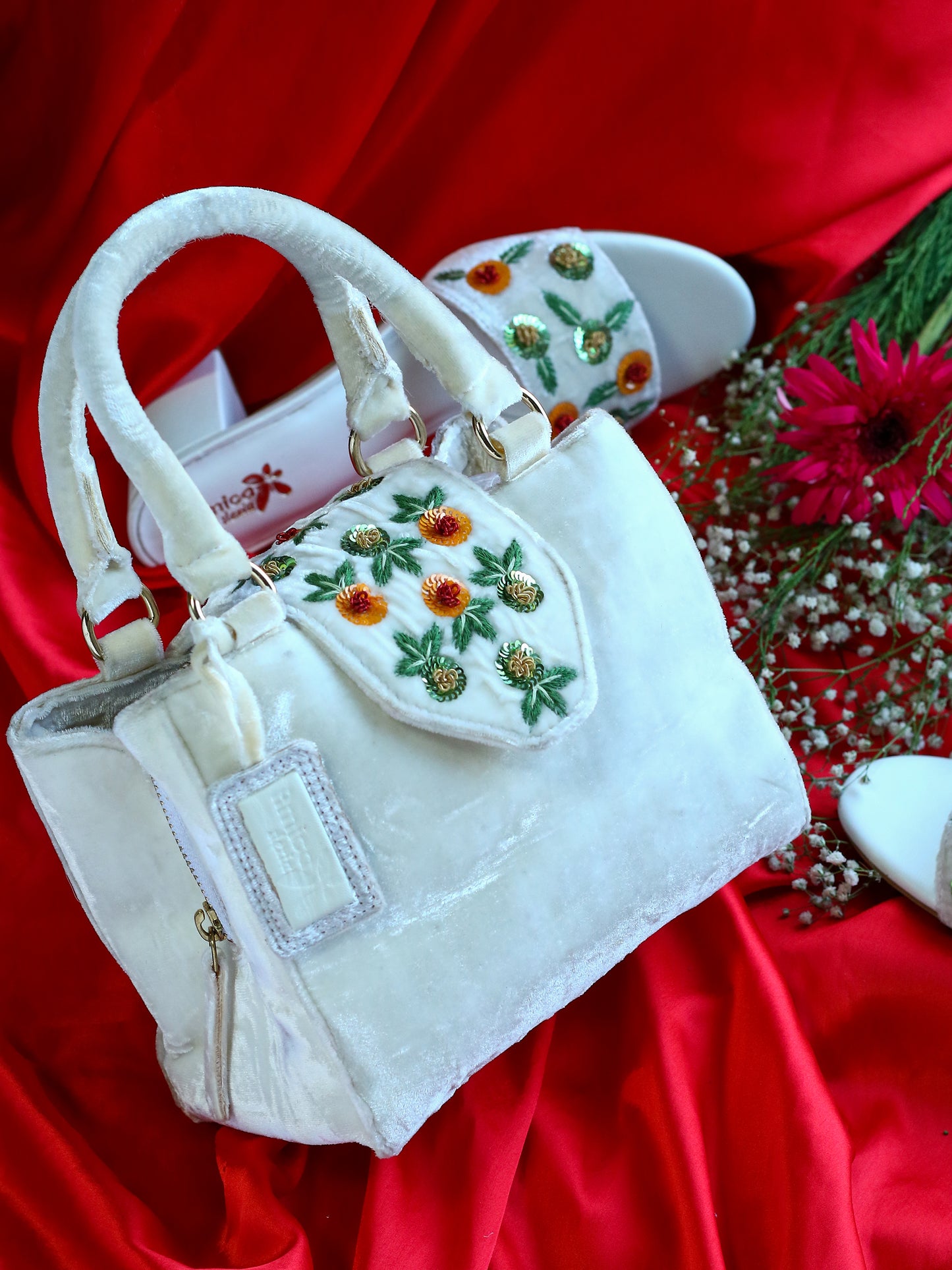 White Hand Craft Purse