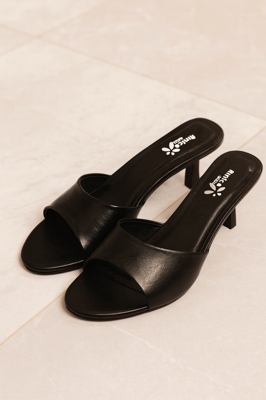 Classic Slip-On Sandals with Comfortable Block Heels