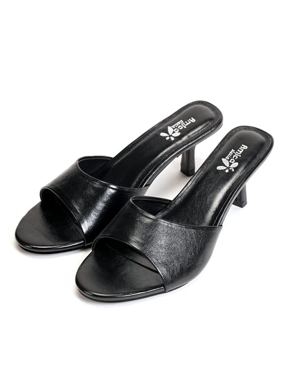 Classic Slip-On Sandals with Comfortable Block Heels