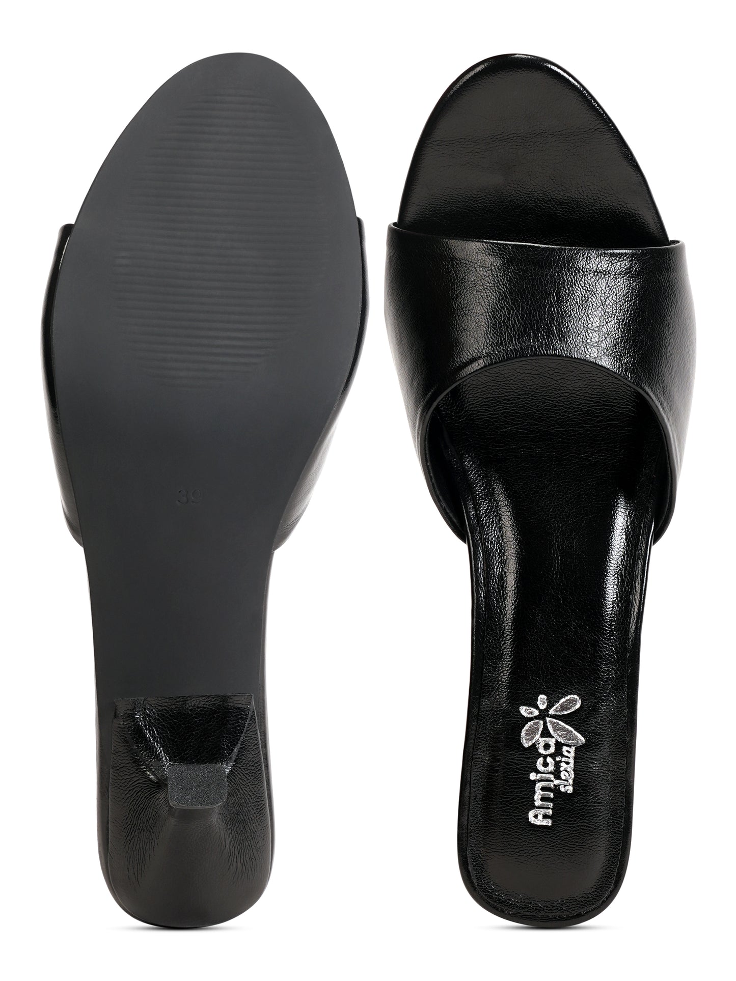 Classic Slip-On Sandals with Comfortable Block Heels