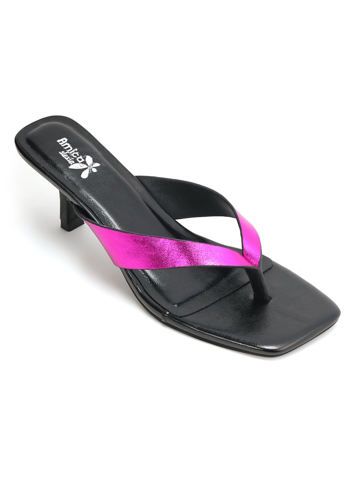 Trendy Square Toe Heels for Party, Festive & Casual Wear