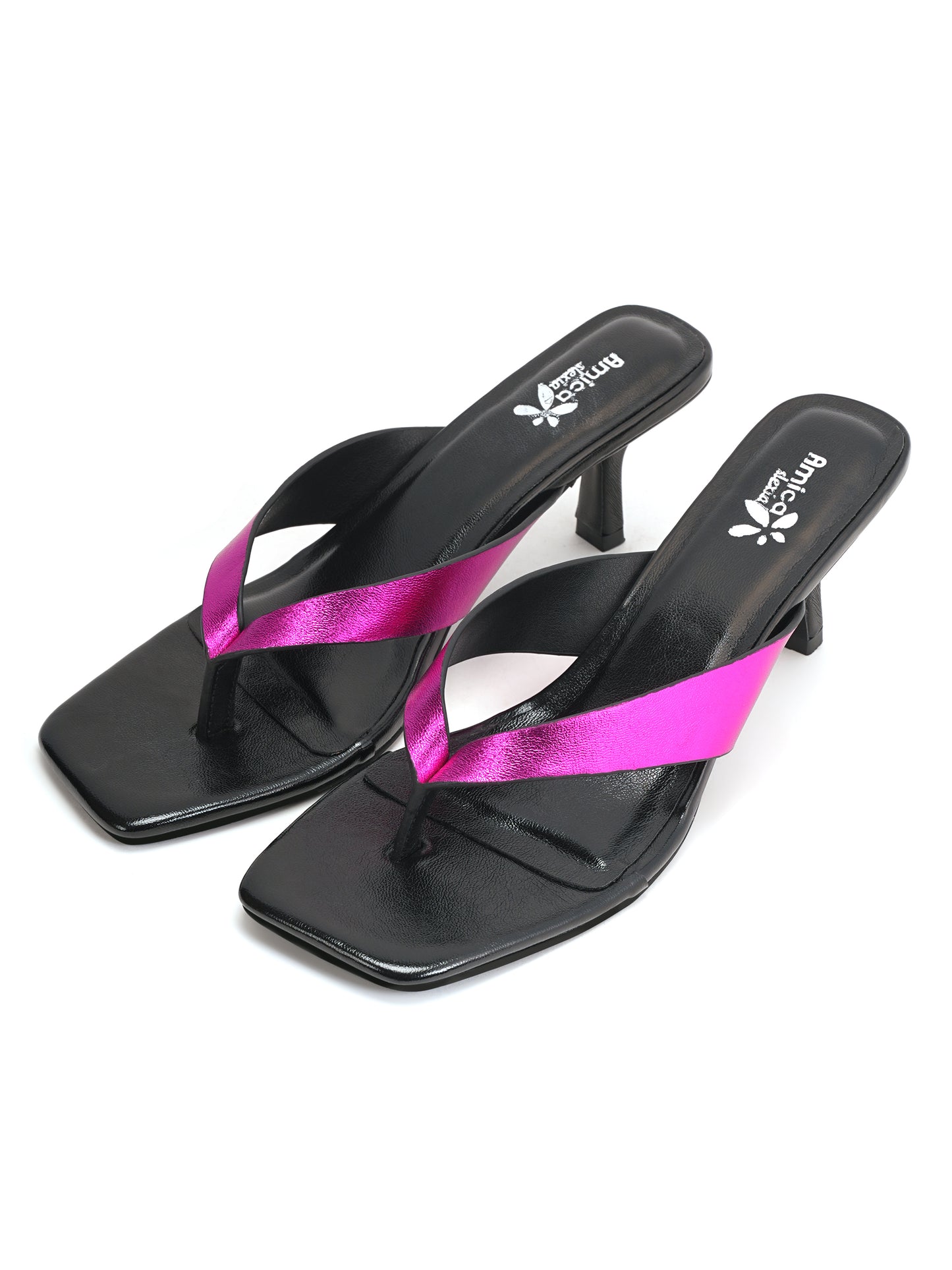 Trendy Square Toe Heels for Party, Festive & Casual Wear