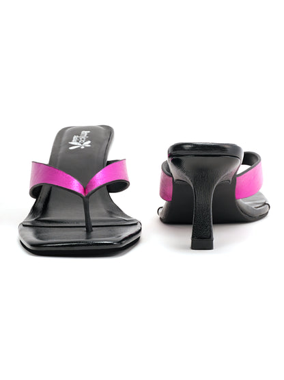 Trendy Square Toe Heels for Party, Festive & Casual Wear