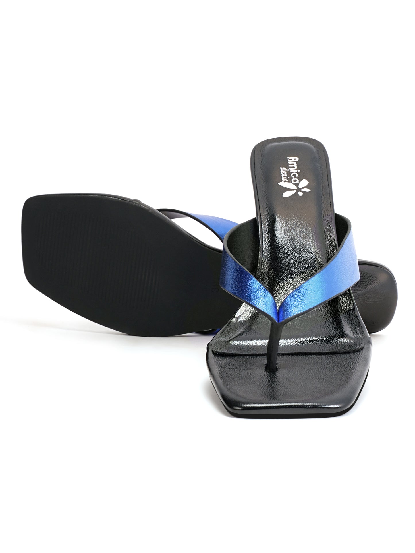 Amica Slexia Women’s Metallic Blue Heels
