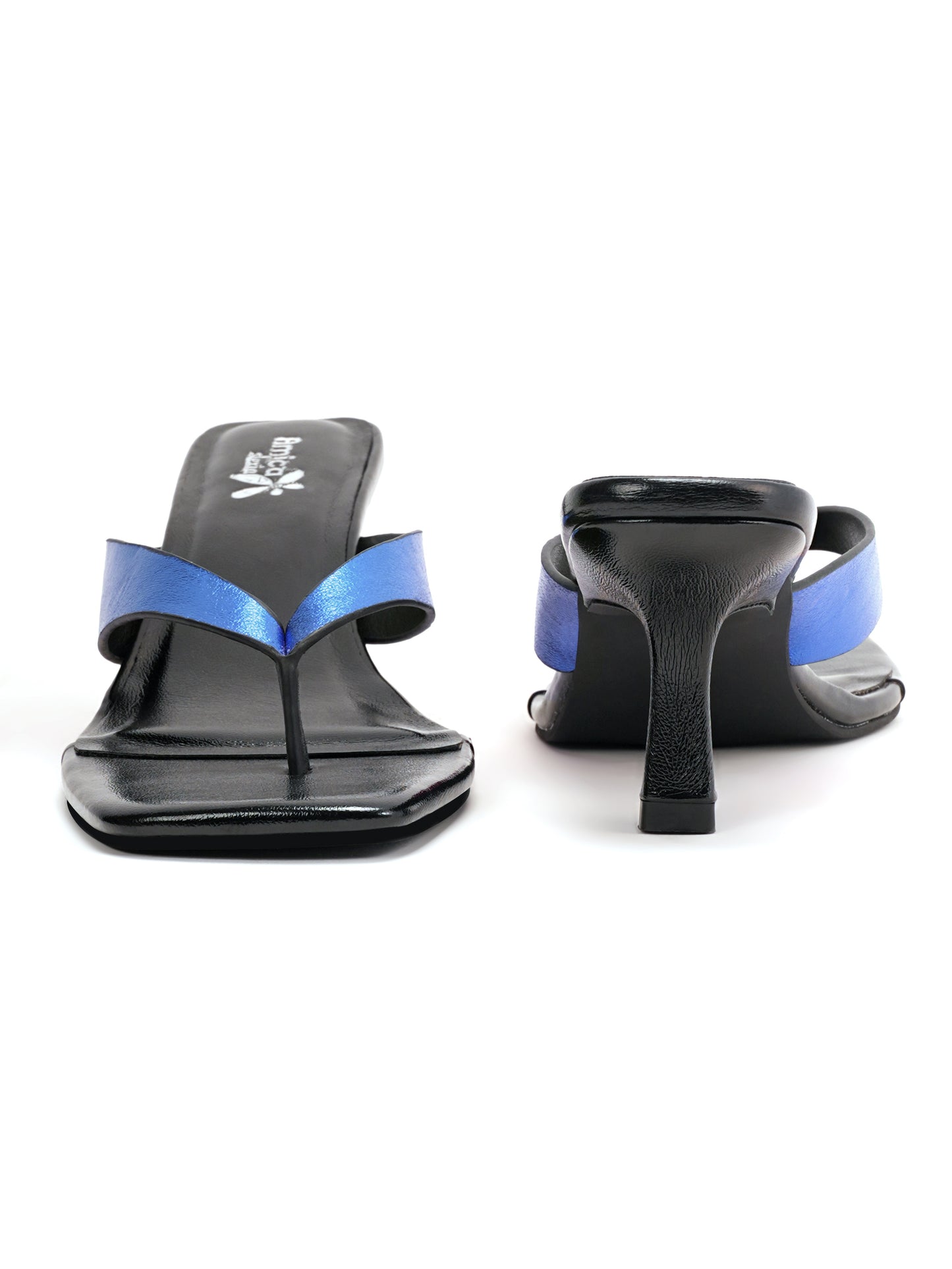 Amica Slexia Women’s Metallic Blue Heels
