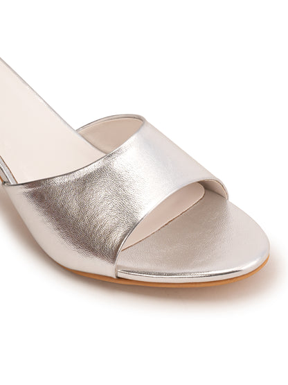 Amica Slexia Women’s Metallic Silver Heels