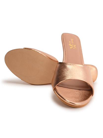 Amica Slexia Women’s Metallic Golden Heels