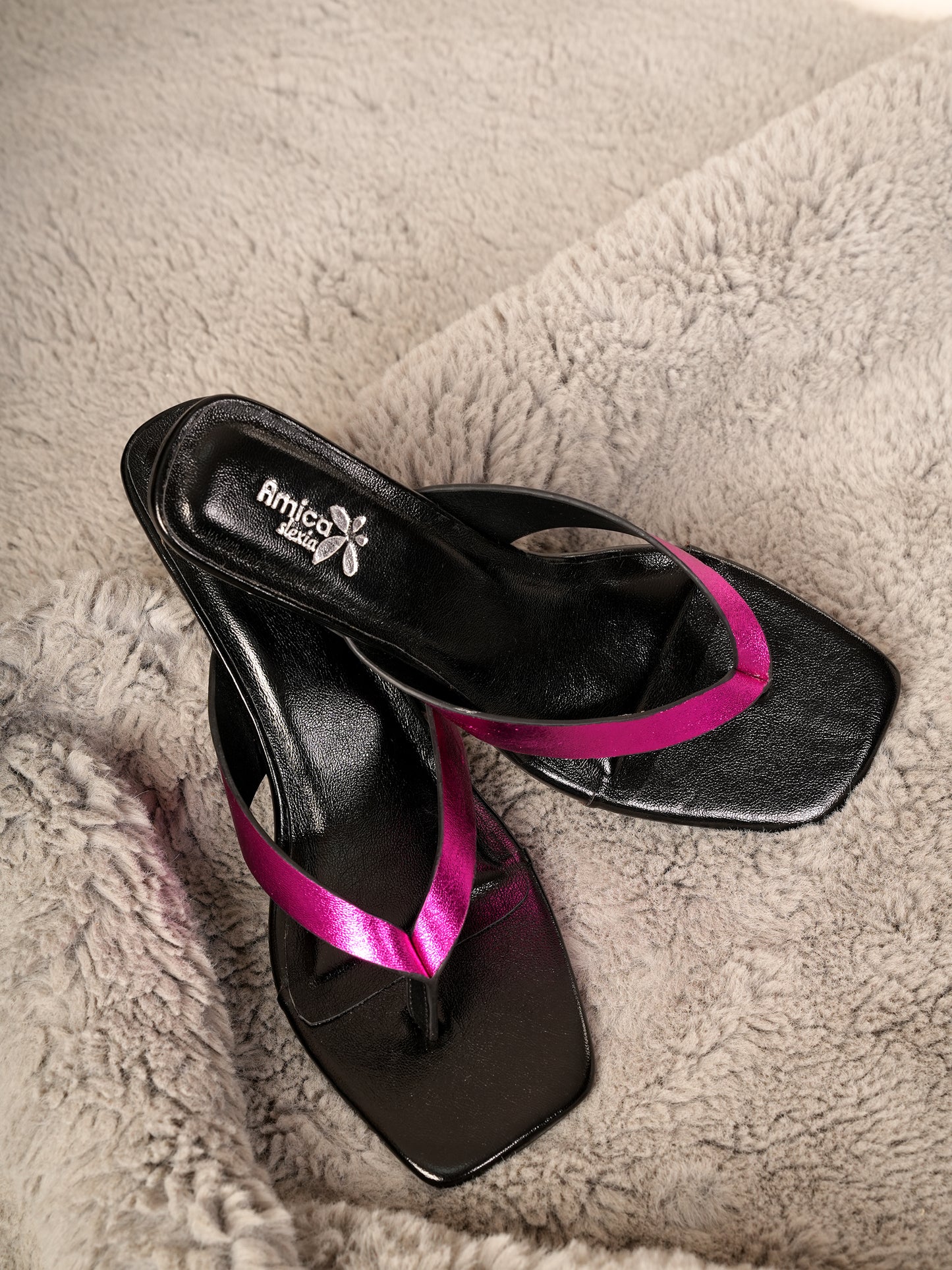 Trendy Square Toe Heels for Party, Festive & Casual Wear