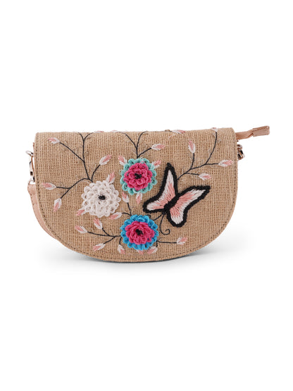 AMICA SLEXIA EMBRODIERY FLATS & CLUTCH