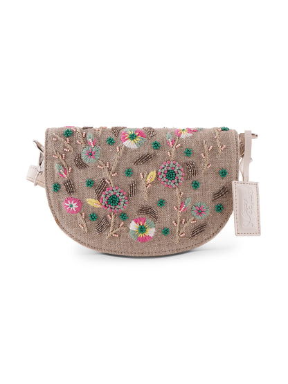 AMICA SLEXIA EMBRODIERY FLATS & CLUTCH