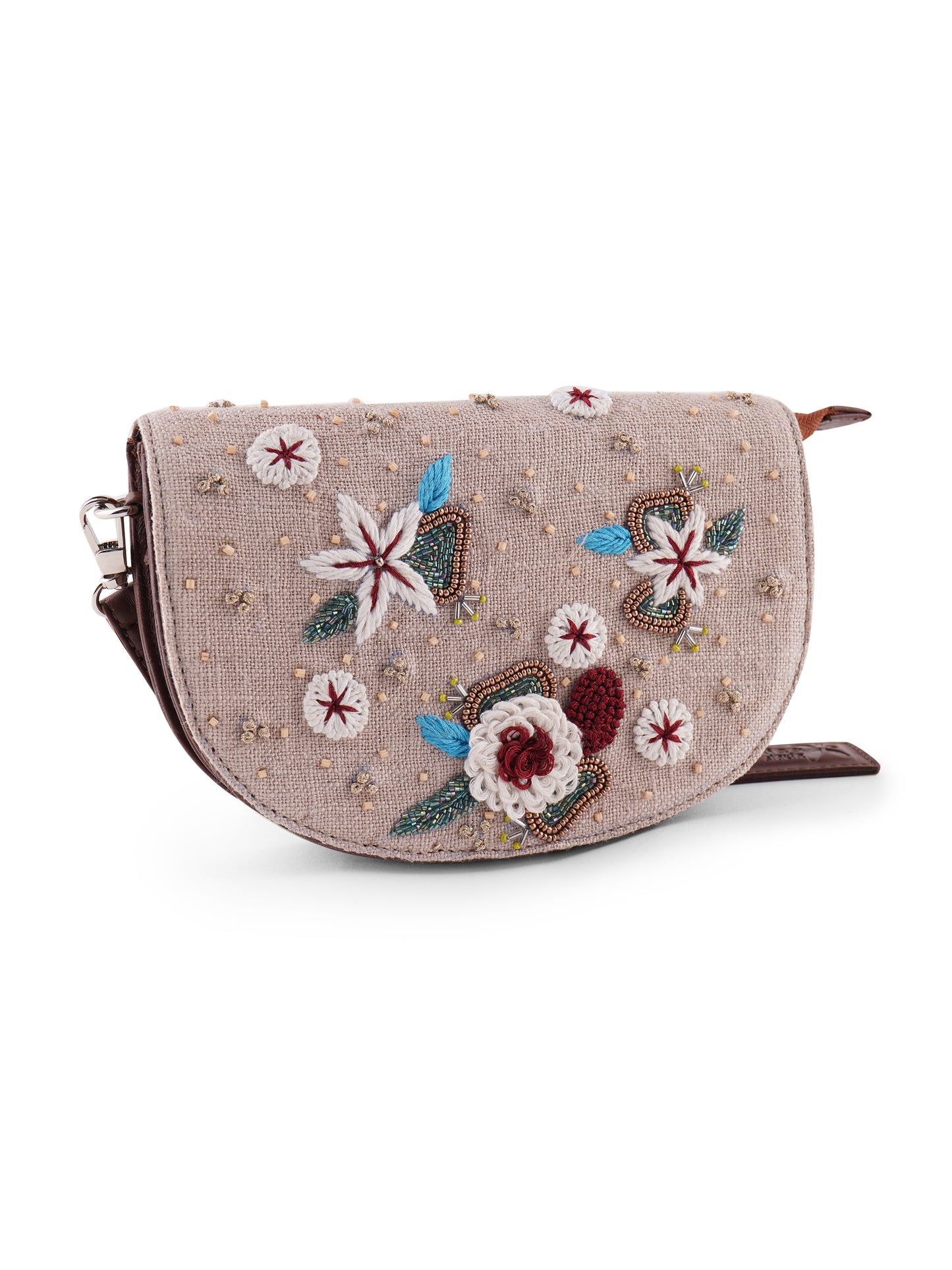 AMICA SLEXIA EMBRODIERY FLATS & CLUTCH