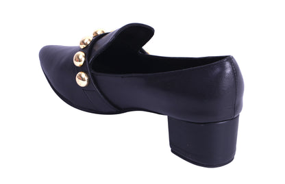 Black Mules with stud