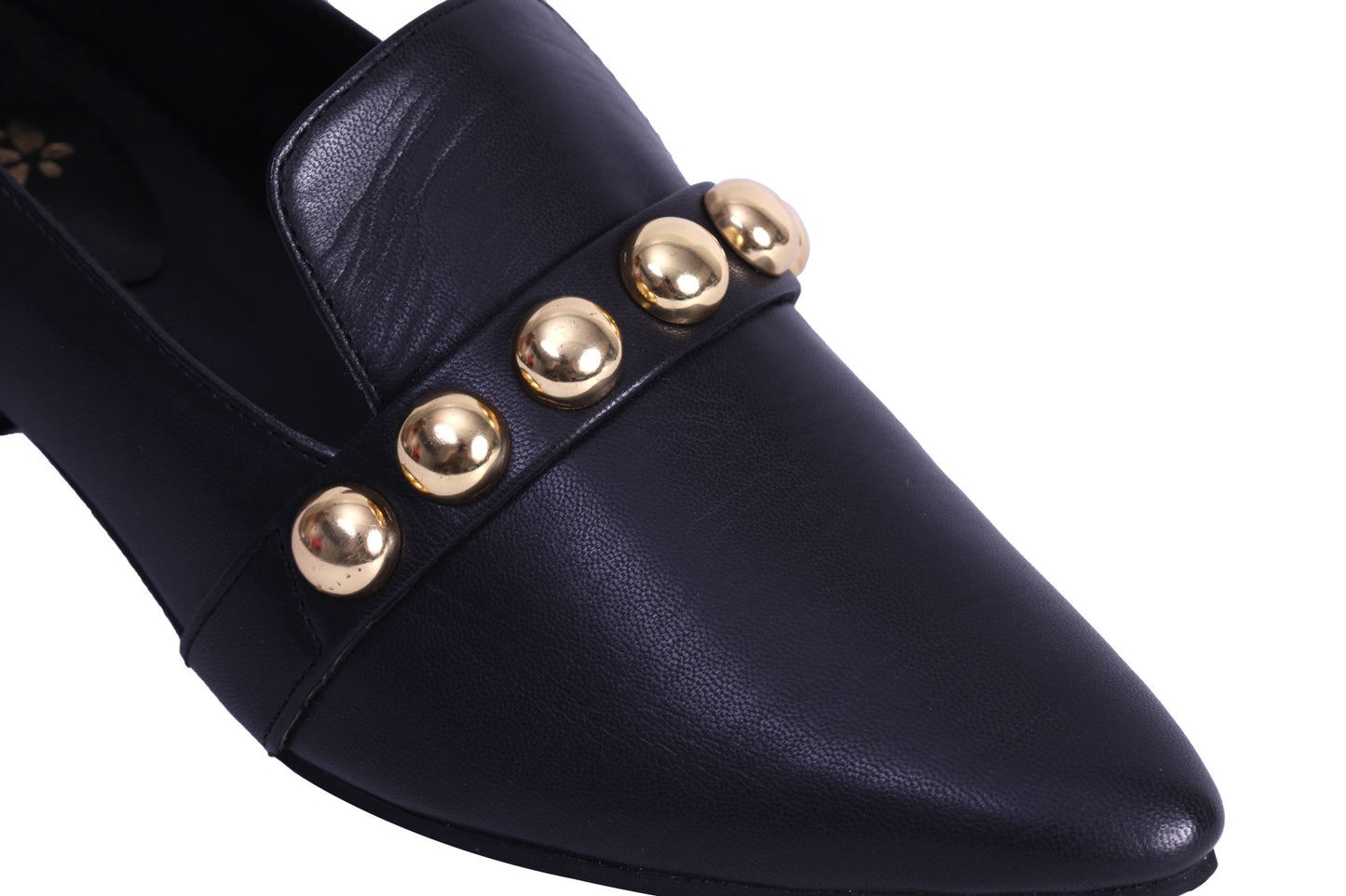 Black Mules with stud