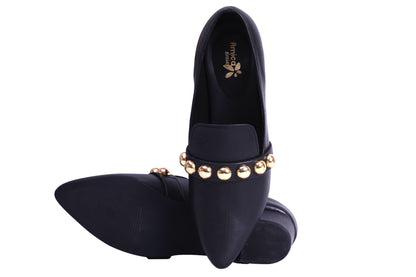 Black Mules with stud