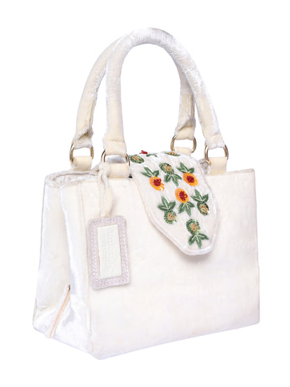 White Hand Craft Purse