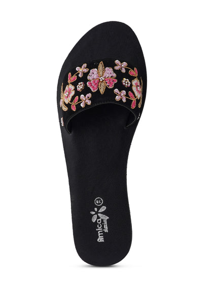 Pink floral sandal