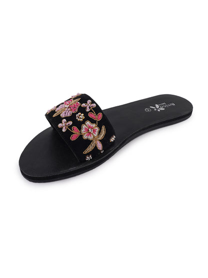 Pink floral sandal