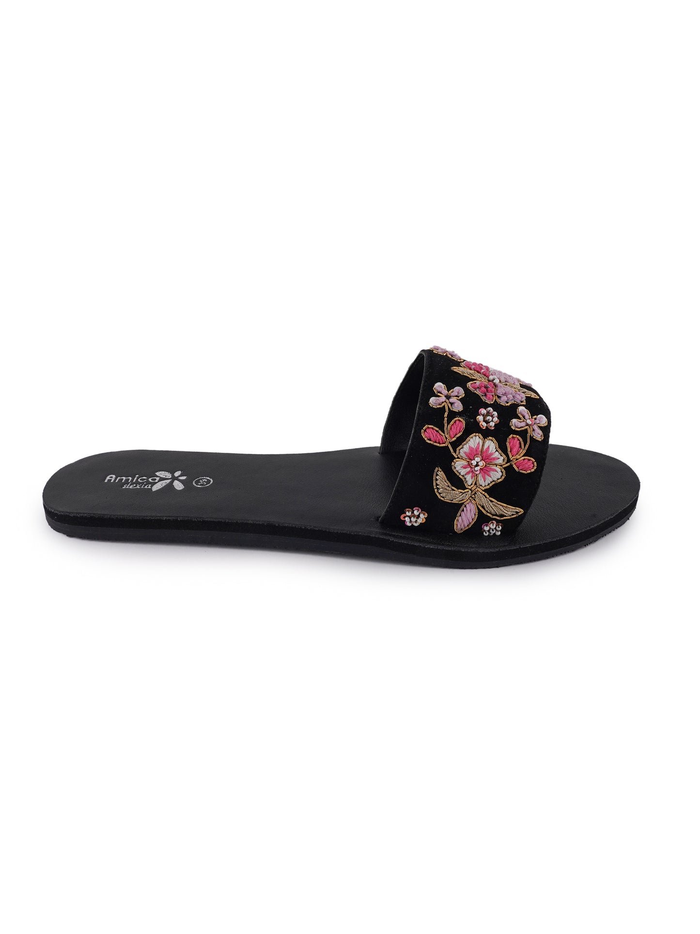 Pink floral sandal