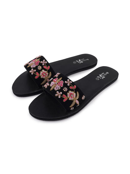 Pink floral sandal