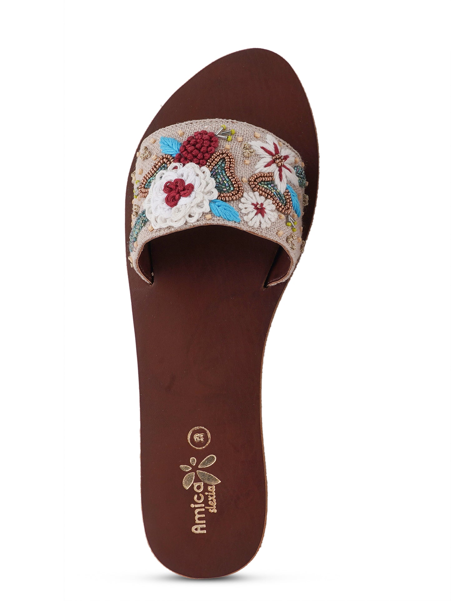 Embrodiery Flat sandal