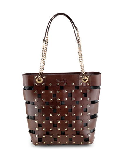 Eyelet Leather Bag