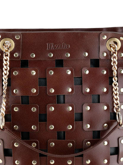 Eyelet Leather Bag