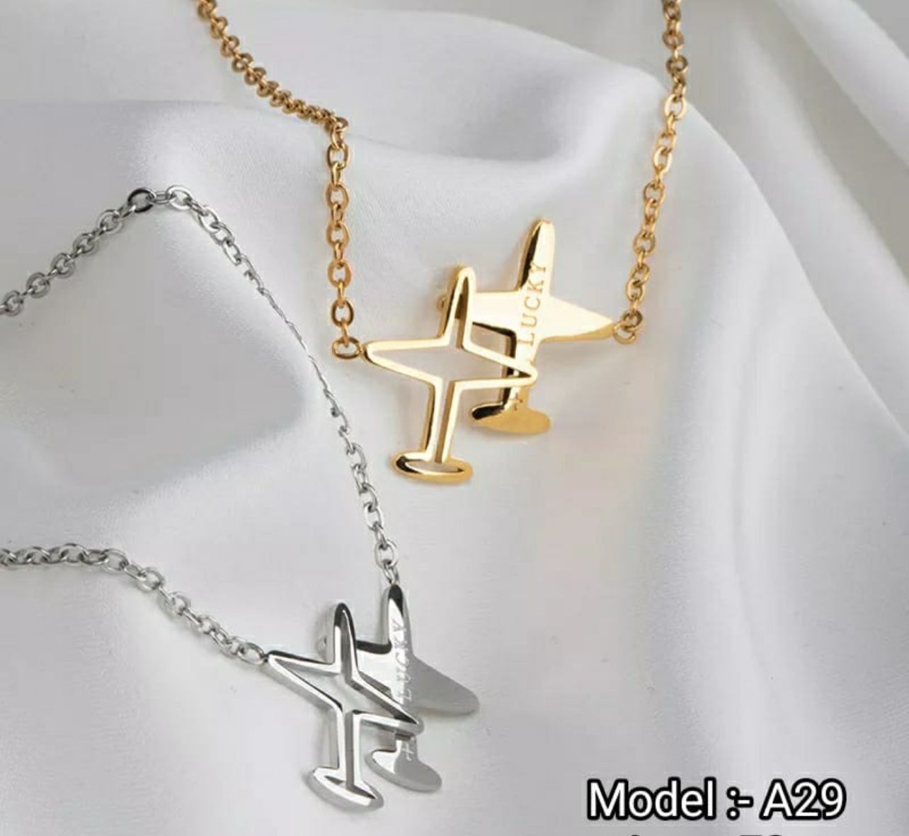 Dazelio Gold Initial Letter Pendant Necklace for Women
