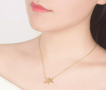 Dazelio Gold Initial Letter Pendant Necklace for Women