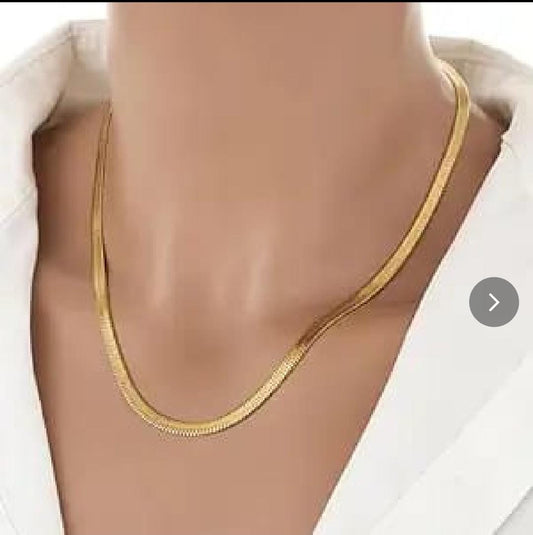 Dazelio Gold Plated Snake Chain Necklace for Women