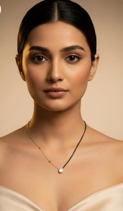 Dazelio Elegant Mangalsutra Bracelet with Zircon Stone