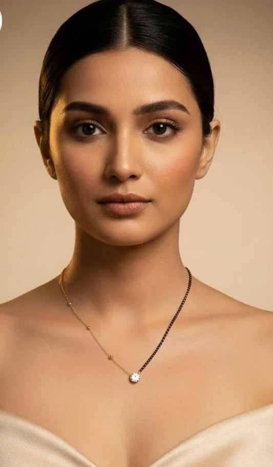 Dazelio Elegant Mangalsutra Bracelet with Zircon Stone