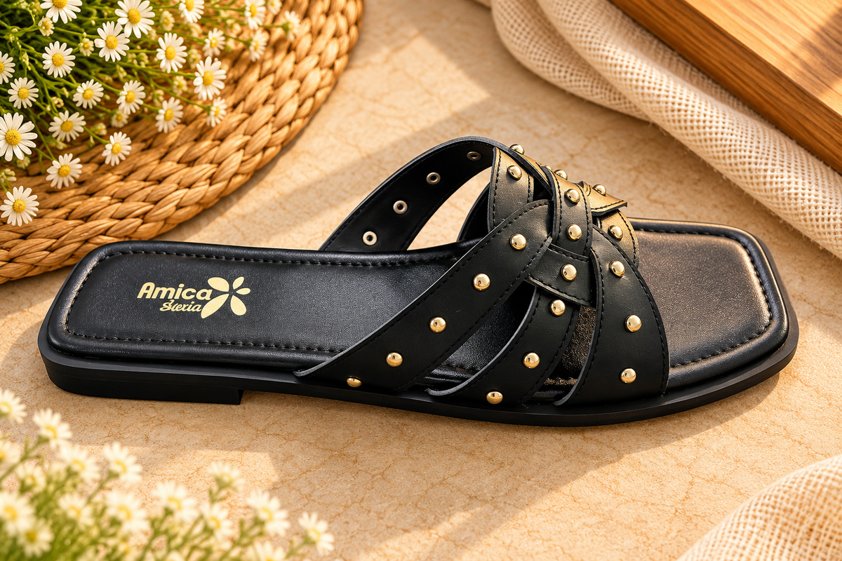 Stylish Cross-Strap Slip-On Flats for Casual and Party Wear