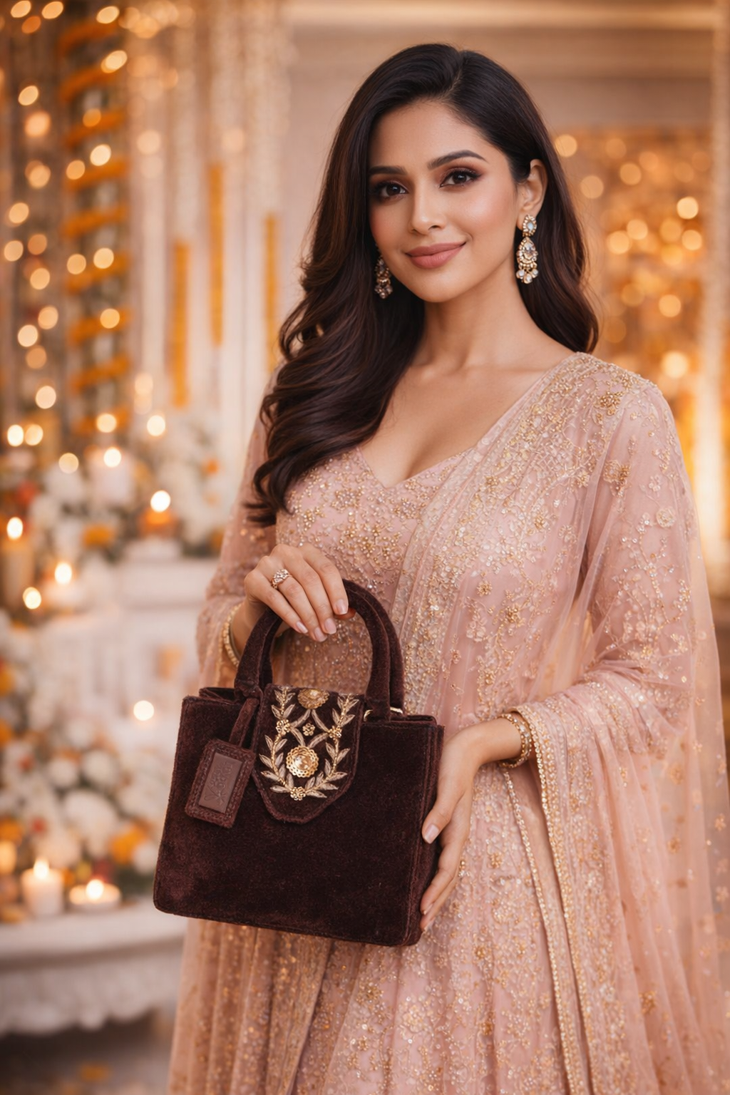 Brown Hand Craft Purse