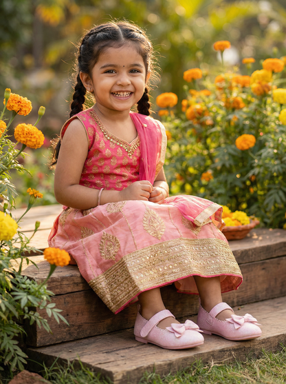 Kids Pink Ballerina Leisure By Anu Katiyar