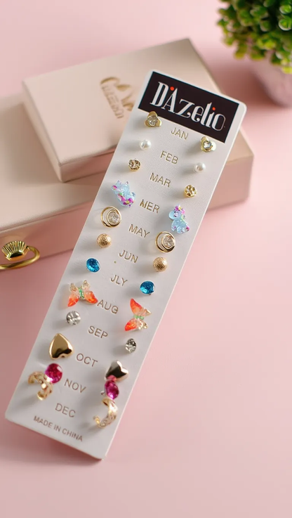 Cute Stud Earrings Set for Women