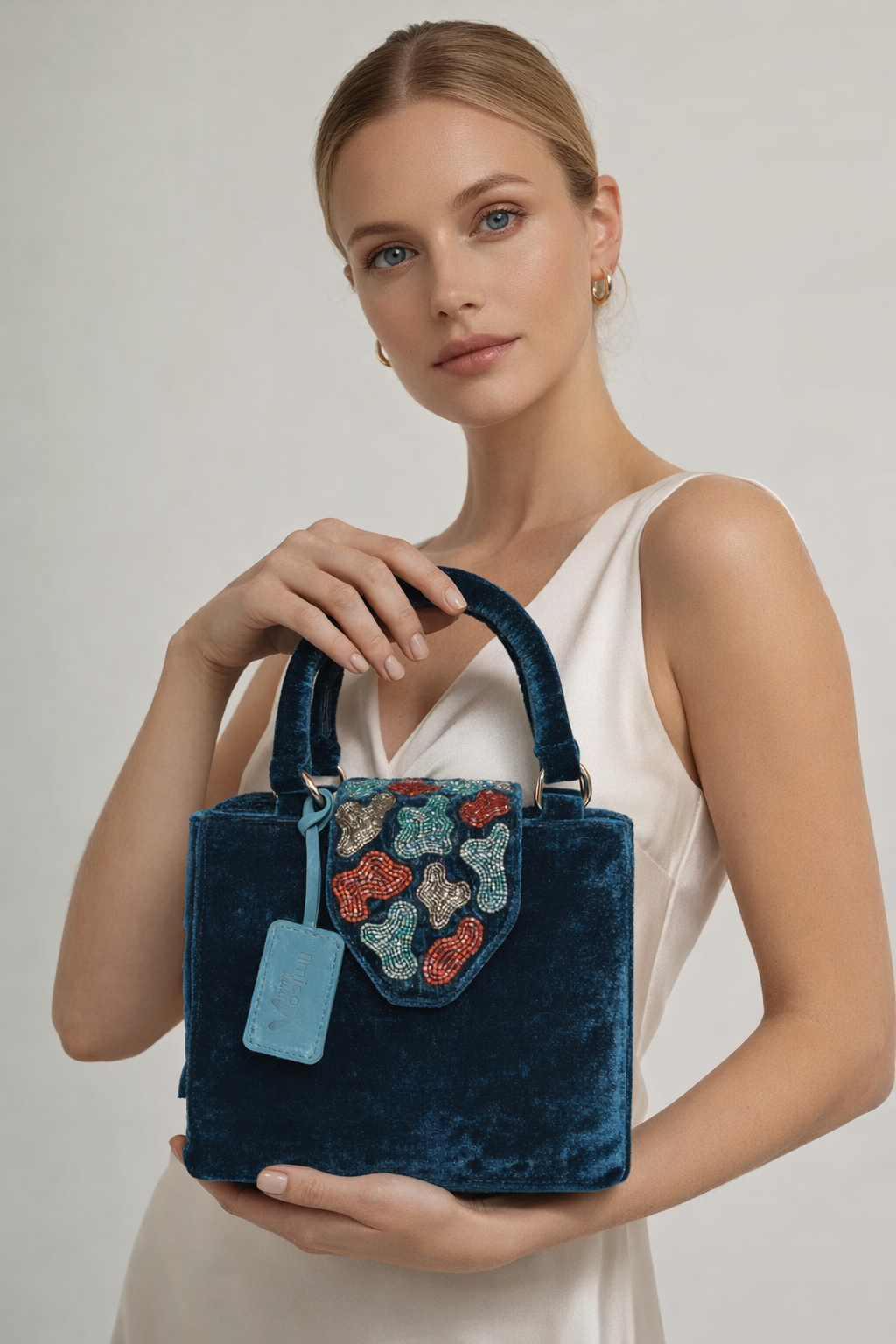 Royal Blue Hand made Purse