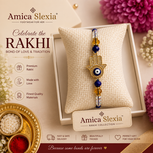 Amica Slexia Premium Handcrafted Rakhi for Brother |