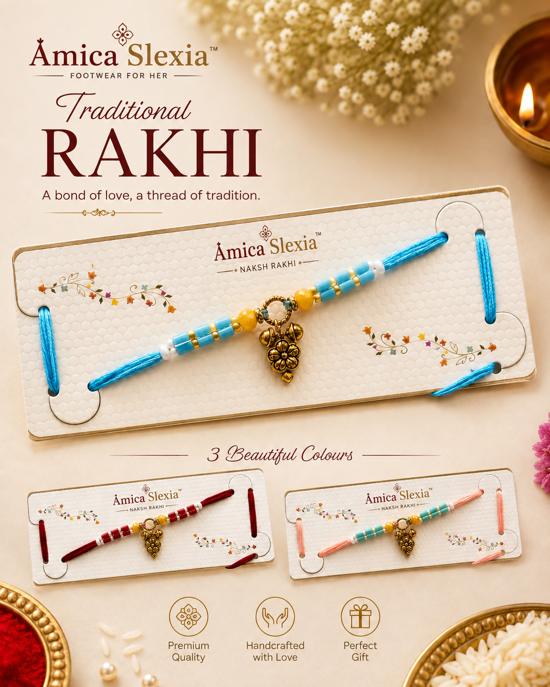 Amica Slexia Traditional Rakhi Set for Brother