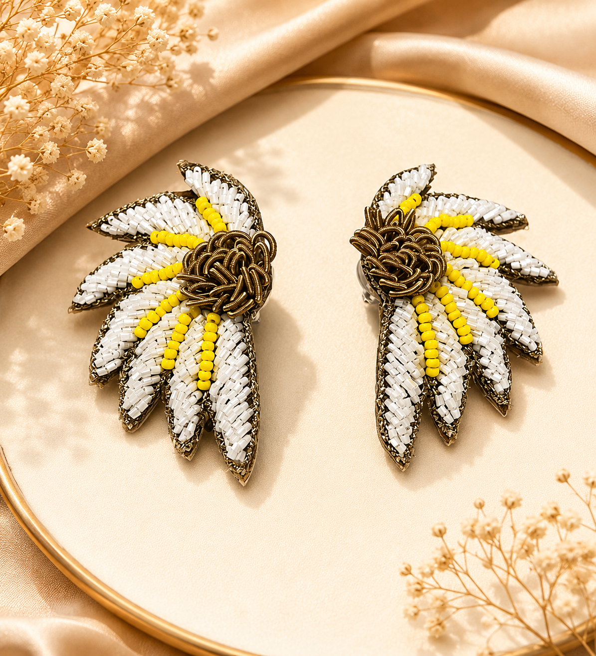 Amica Slexia Elegant Daisy Flower Earrings